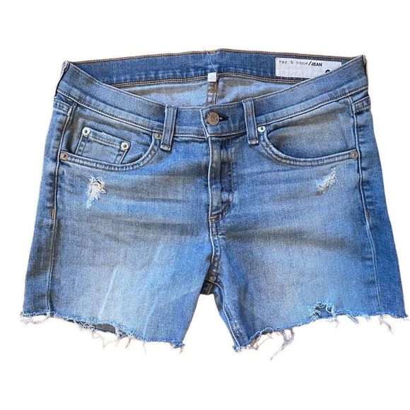 RAG & BONE | cut off denim shorts in gunner 28 - Picture 1 of 7